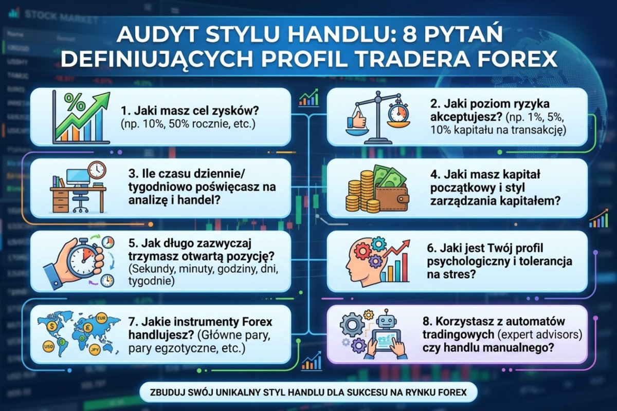 Audyt stylu handlu: 8 pytań definiujących profil tradera Forex