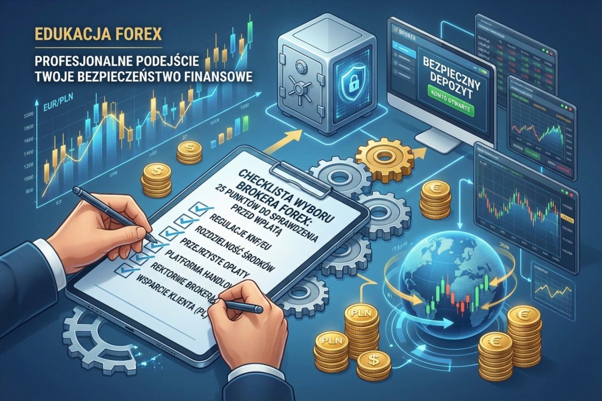 Checklista wyboru brokera Forex — 25 punktów do sprawdzenia przed otwarciem konta i wpłatą depozytu