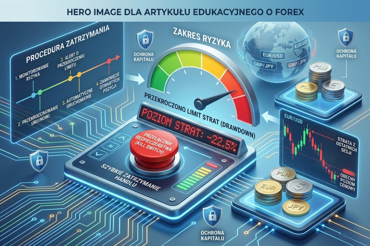 Drawdown i Kill Switch — proceduralny mechanizm zatrzymania handlu po przekroczeniu limitu strat na Forex